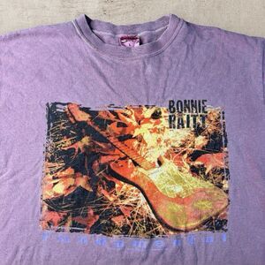 Vintage 1998 Bonnie Raitt Fundamental Tour Band Shirt Men’s Large Faded Pigment